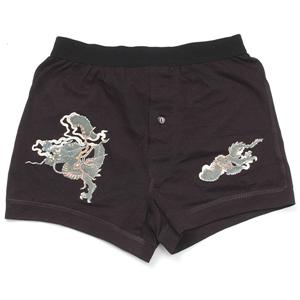 むかしむかし 立体和柄ボクサーパンツ S-2103 C／緑龍 M 【NP】