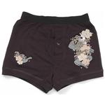 むかしむかし 立体和柄ボクサーパンツ S-2104 C／桜波兎 L 【NP】