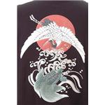むかしむかし 和柄長袖Tシャツ 鶴亀鯛
