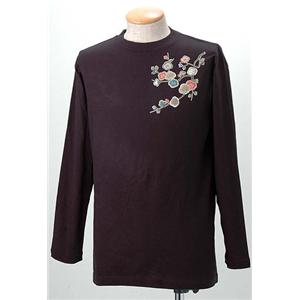 語れる立体和柄ロングTシャツ S-1952／花つくし S