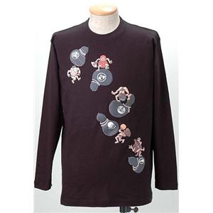 語れる立体和柄ロングTシャツ S-1979／瓢箪とっくり M