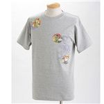 むかしむかし×マカロニほうれん荘 Tシャツ S-2670 【トシちゃん拳法】 L グレー