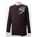 語れる立体和柄ロングTシャツ S-1952／花つくし L