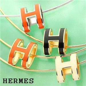 HERMES ポップアッシュ ペンダント ORANGE/silver