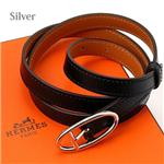 HERMES ベルト ジャスティン シルバー