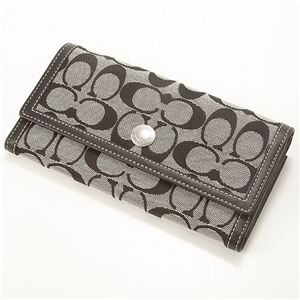COACH（コーチ） シグネチャー長財布 F42985 SBWBK　Black