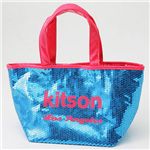 KITSON（キットソン） スパンコール ミニ トートバッグ 3558 アクア/ピンク