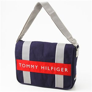 TOMMY HILFIGER(トミーフィルフィガー) メッセンジャーバッグ L500082 Navy/Red