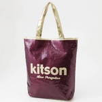 KITSON（キットソン） スパンコール トートバッグ 003601・Burgandy×Gold