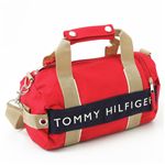 TOMMY HILFIGER(トミーフィルフィガー) マイクロミニダッフルバッグ MICRO MINI DUFFLE L200150-600・Red×Navy