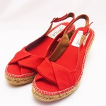 GAIMO (ガイモ) BERTA LONA ROJO 38 (約24.0cm)  エスパドリーユ サンダル バックストラップ 