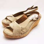 GAIMO (ガイモ) BERTA LONA PANAMA 38 (約24.0cm)  エスパドリーユ サンダル バックストラップ 
