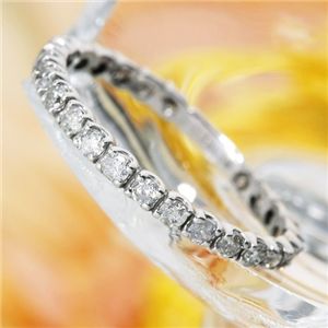 K18WG(18金ホワイトゴールド)ダイヤモンドエタニティリング(指輪)計0.5ct 125401 15号