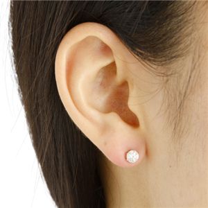 Pt900 大粒0.7ctダイヤピアス