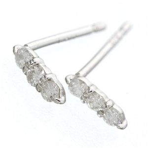 K10ダイヤモンドピアス トリプルピアス