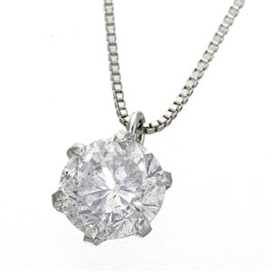 プラチナ Pt0.5ct ダイヤモンドペンダント/ネックレス 【鑑別付き】