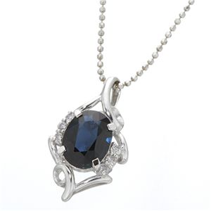 1.5ct サファイヤダイヤペンダント