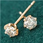 K18 PG0.2ct ダイヤモンドピアス