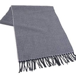 Ermenegildo Zegna 新作マフラー OSM04 B ネイビー×ホワイト