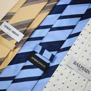 【柄お任せ】Giorgio Armani(ジョルジオ・アルマーニ)+ブランド・イタリア製 ネクタイ アソート 3本セット