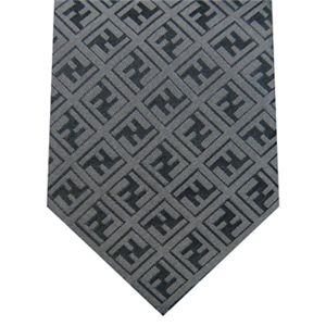 FENDI(フェンディ) シルクネクタイ Grey N-FEN-A00487