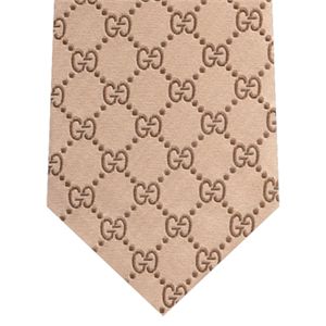 GUCCI(グッチ) シルクネクタイ 2010 春夏 Beige N-GUC-A01470