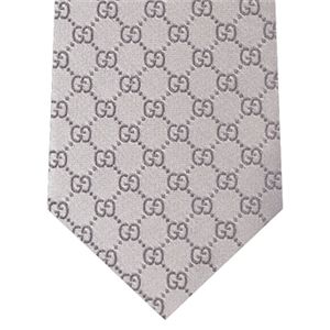 GUCCI(グッチ) シルクネクタイ 2010 春夏 Grey N-GUC-A01491