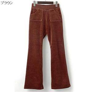 綿ベロアエンジェル美ヒップパンツ 57344 ブラウン LL
