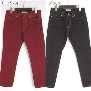 カラースキニークロプトパンツ レッド 73