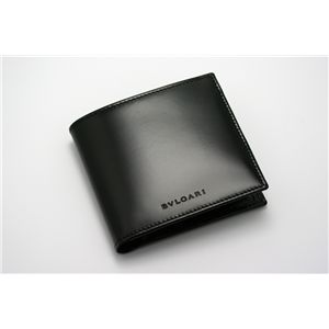 BVLGARI（ブルガリ） 二つ折り財布（小銭入れ付き） 20064 ブラック