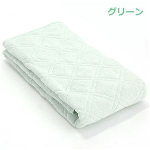 京都西川　パイル敷きパッド グリーン
