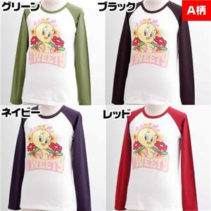 Tweety ファニーロゴロンＴ TW-LS-7005 A柄 ブラック