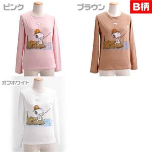SNOOPY ロゴロンＴ SN-LS-7010 B柄 ピンク