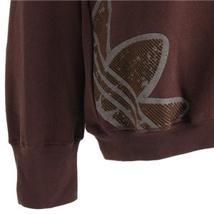 adidas　クルーネックスウェット ブラウン Ｍ
