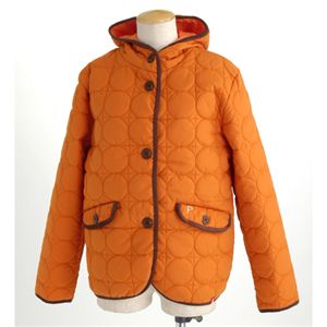 PRO-Keds 中綿サーモライトサークル柄キルトジャケット オレンジ Ｌ