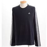 adidas メンズ3SロングスリーブTシャツ DARKNAVY(ダークネイビー)O