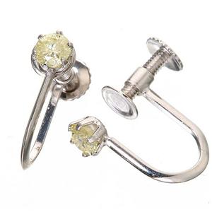 K18・K14WG ダイヤ0.2ct イヤリング
