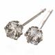 K18WG ダイヤカットサファイア0.2ct スタッドピアス FMS-MS00014-FSD