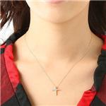 K18 YG ダイヤ0.3ct クロスペンダント FMP-TM00330