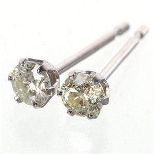 K18WG�C�G���[�_�C��0.2ct �s�A�X FDD-DS01266