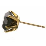 K18YG ブラックダイヤ2ct スタッドピアス片側のみ