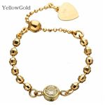 K18　ダイヤ0.1ｃｔ　チェーンリング ＜YellowGold＞