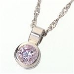 Pt900 ピンクダイヤモンド0.08ct シンプルペンダント FMP-TM00336