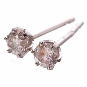 K18WG �A�C�X�J���[�s���N�_�C��0.2ct�s�A�X