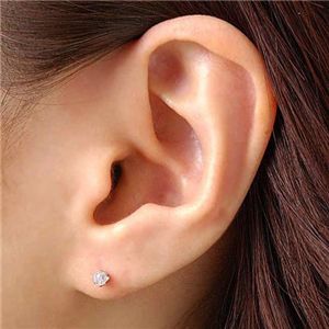 K18WG ���������顼 �ԥ󥯥�����0.2ct�ԥ���
