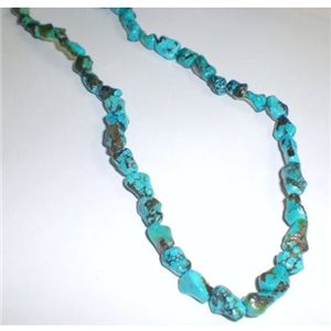 ラフカット　ターコイズ　50cmネックレス