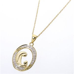 10K/0.2CT 聖母ネックレス