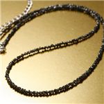 原石ブラックダイヤ合計14ctネックレス