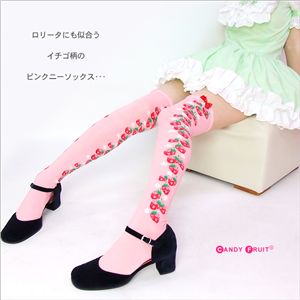 ストロベリィニーソックス（ピンク） 【2個セット】
