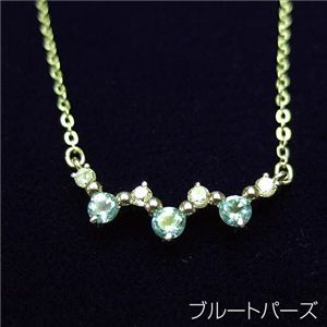 カシオペアネックレス ブルートパーズ